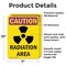 Signmission Radiation & Laser Sign, 10 in H x 7 in W, Vinyl Decal, Rectangle OS-2PACK-CR-D-710-V-10255 - alternate 4